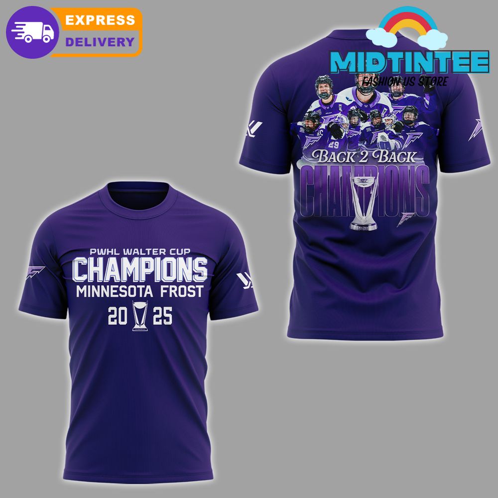 Minnesota Frost Back-2-Back Champions Walter Cup 2025 Shirt
