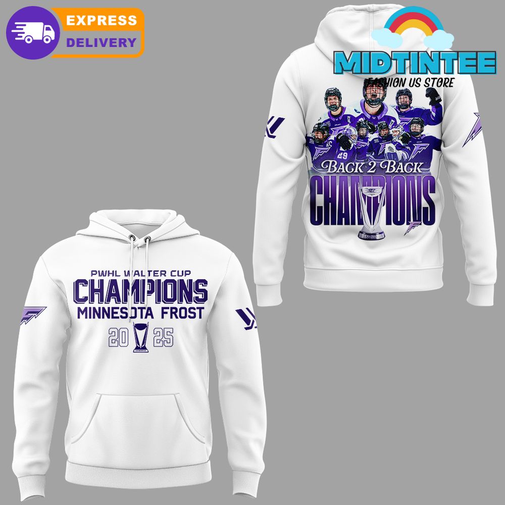 Minnesota Frost PWHL Water Cup 2025 Champions Hoodie Set