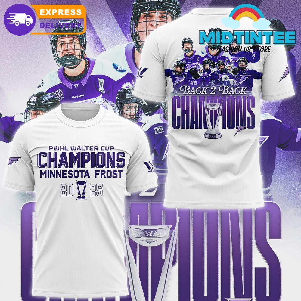 Minnesota Frost PWHL Water Cup 2025 Champions Shirt