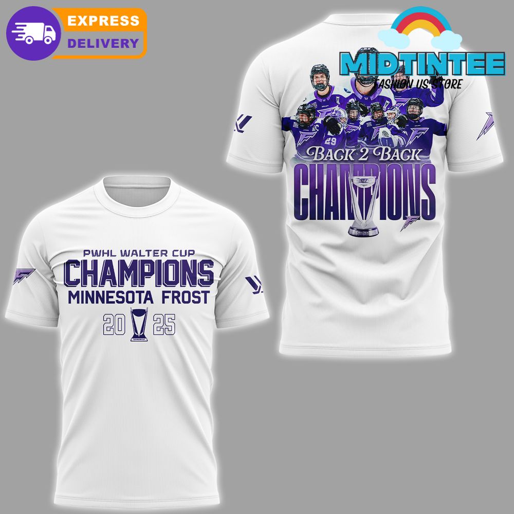 Minnesota Frost PWHL Water Cup 2025 Champions Shirt