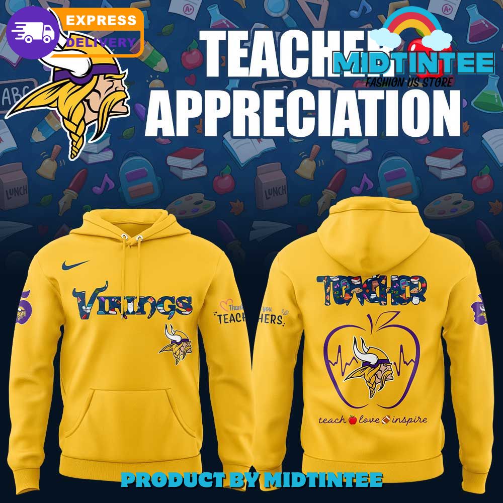 Minnesota Vikings x Teacher Appreciation 2025 Hoodie Set