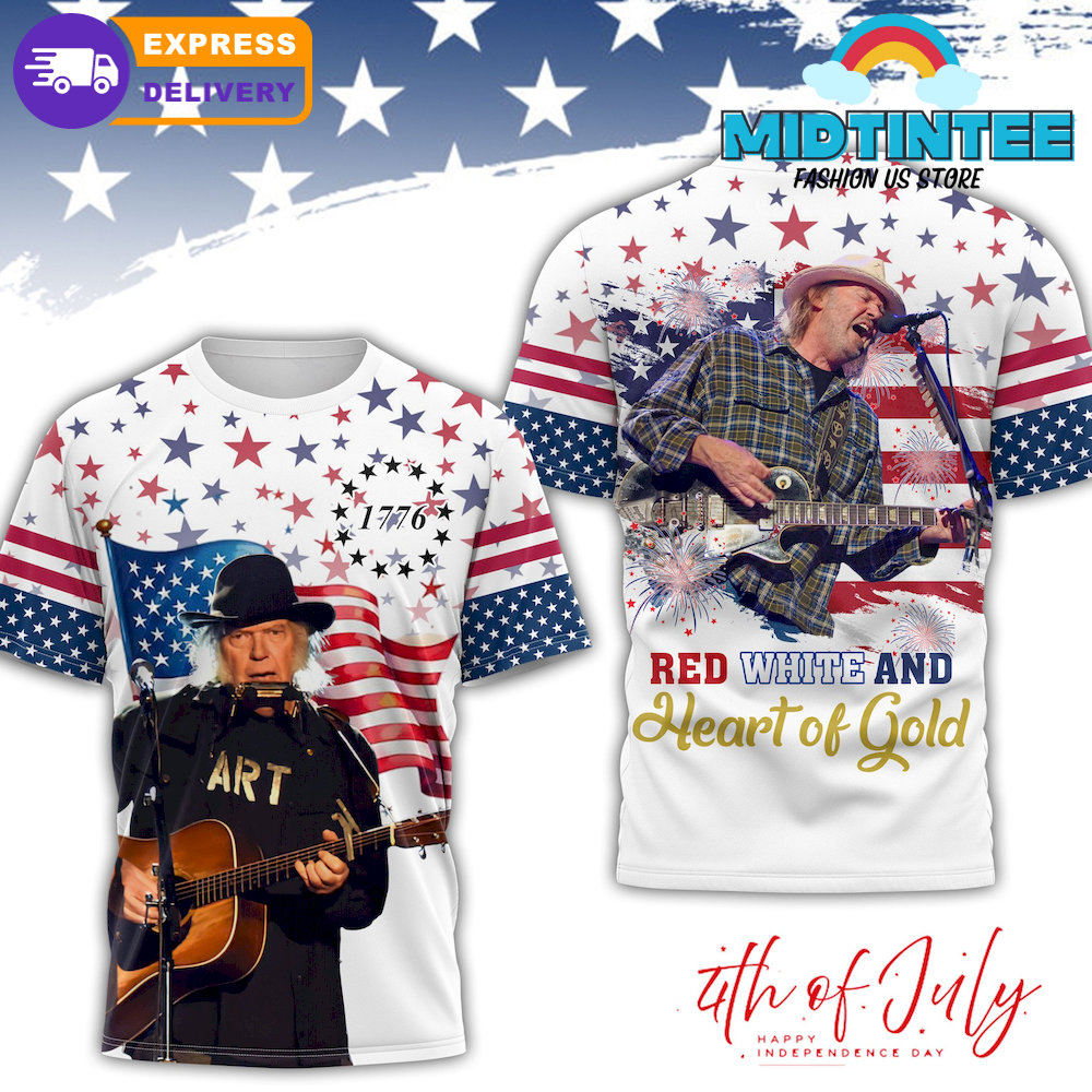 Neil Young Happy Independence Day 2025 Shirt