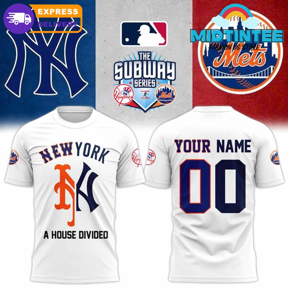 New York Baseball Yankees x Mets 2025 Subway Series Shirt