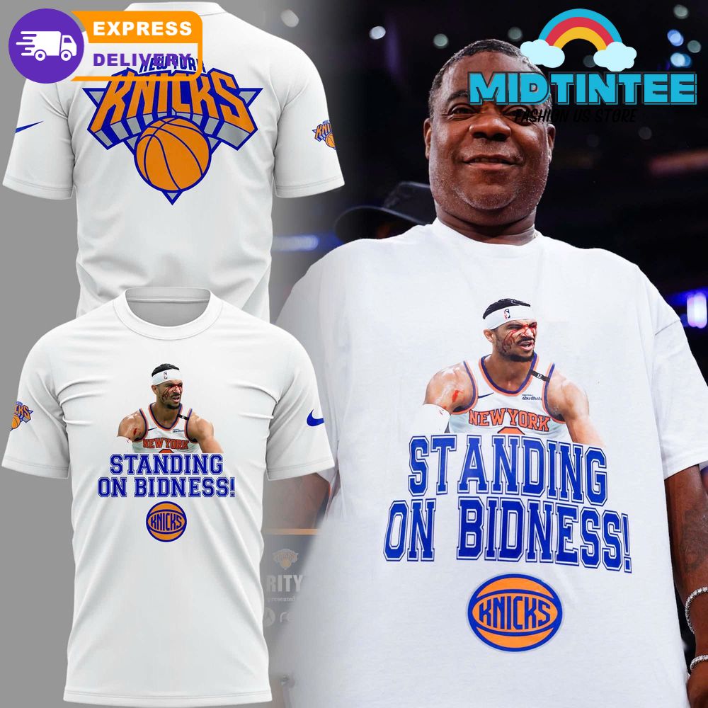 New York Knicks “STANDING ON BIDNESS!” Special Shirt