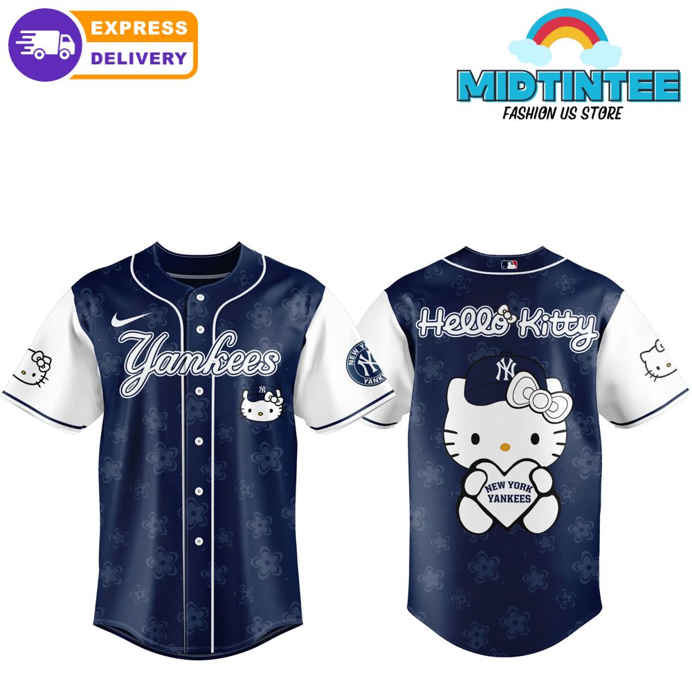 New York Yankees Theme Game Hello Kitty Night Baseball Jersey