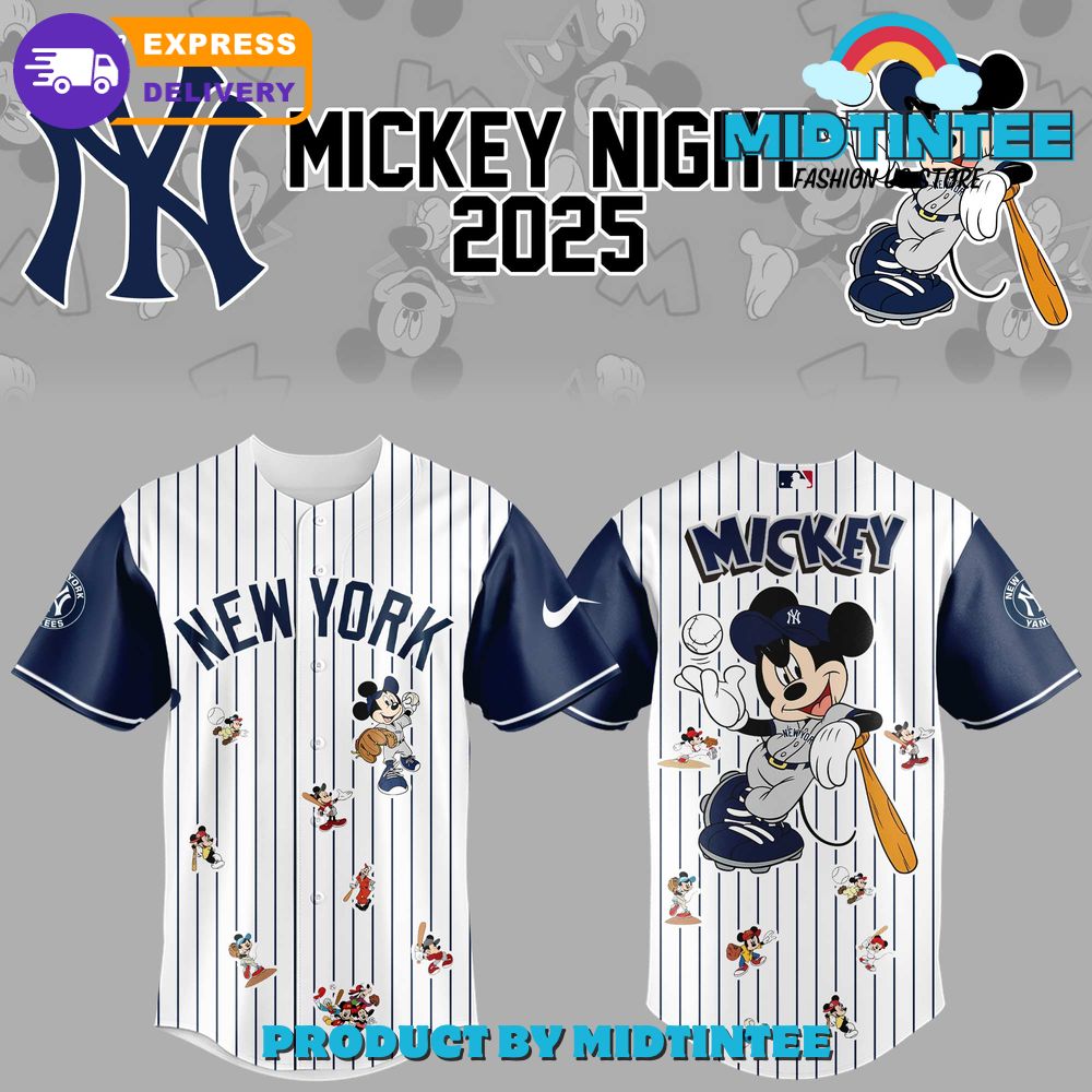 New York Yankees x Mickey Mouse 2025 Baseball Jersey