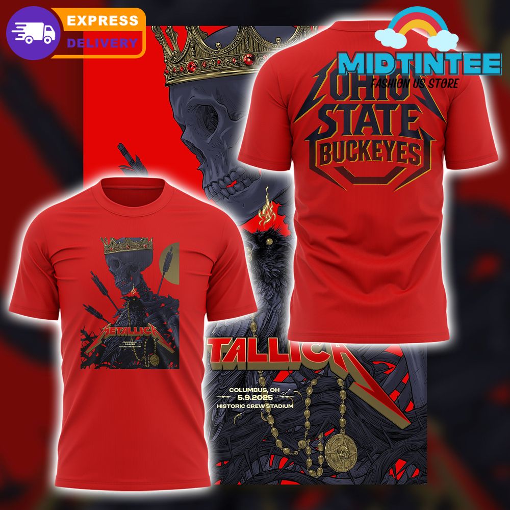 Ohio State Buckeyes Metallica M72 Concert Sonic Temple Shirt