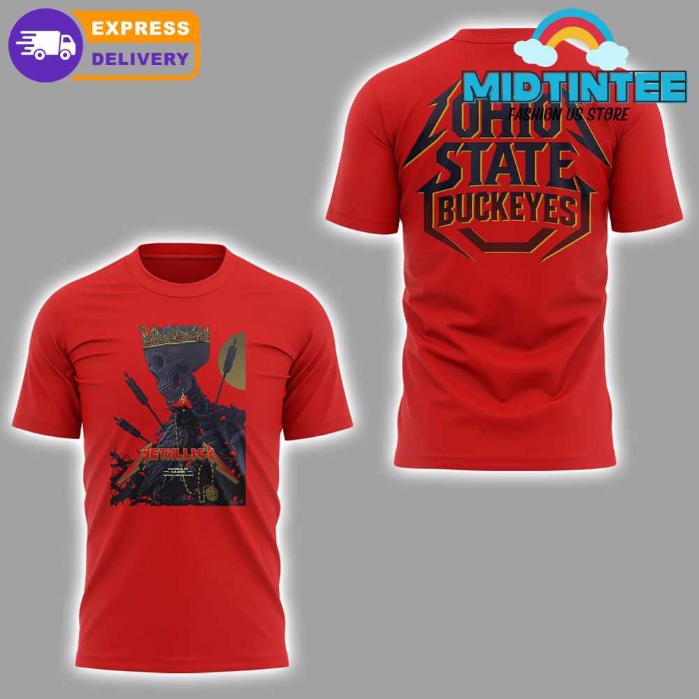 Ohio State Buckeyes Metallica M72 Concert Sonic Temple Shirt