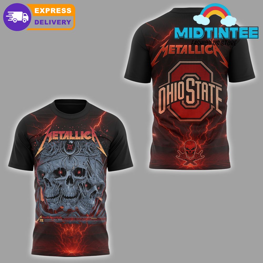 Ohio State Buckeyes x Metallica M72 World Tour 2025 Shirt
