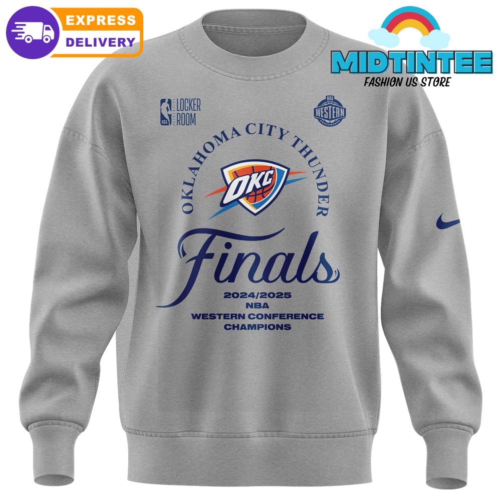 Oklahoma City Thunder 2025 Western Conference Finals Champions Sweatshirt