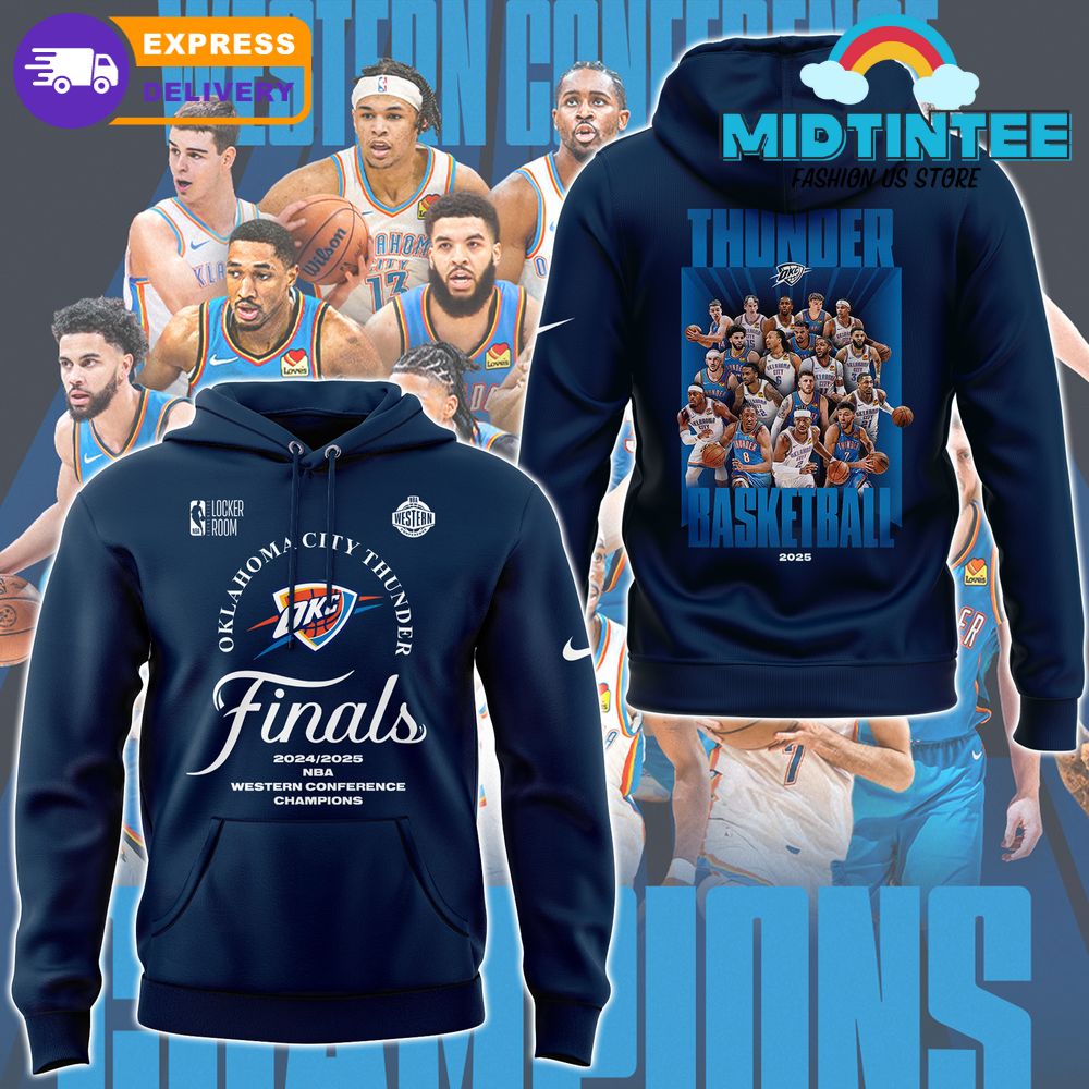 Oklahoma City Thunder Final 2024/2025 NBA Western Conference Champions Hoodie