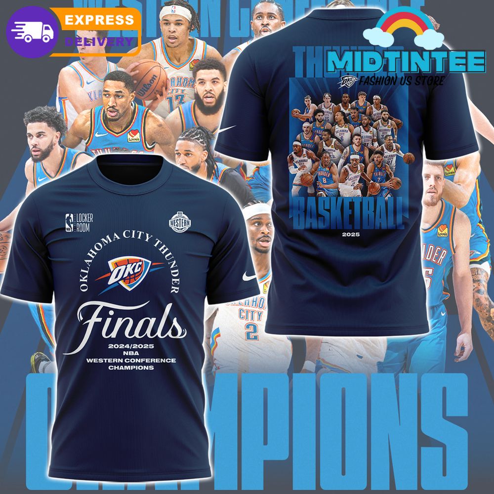 Oklahoma City Thunder Final 2024/2025 NBA Western Conference Champions Shirt