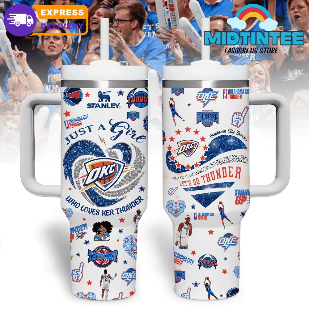 Oklahoma City Thunder Let’s Go Thunder 40oz Stanley Tumbler