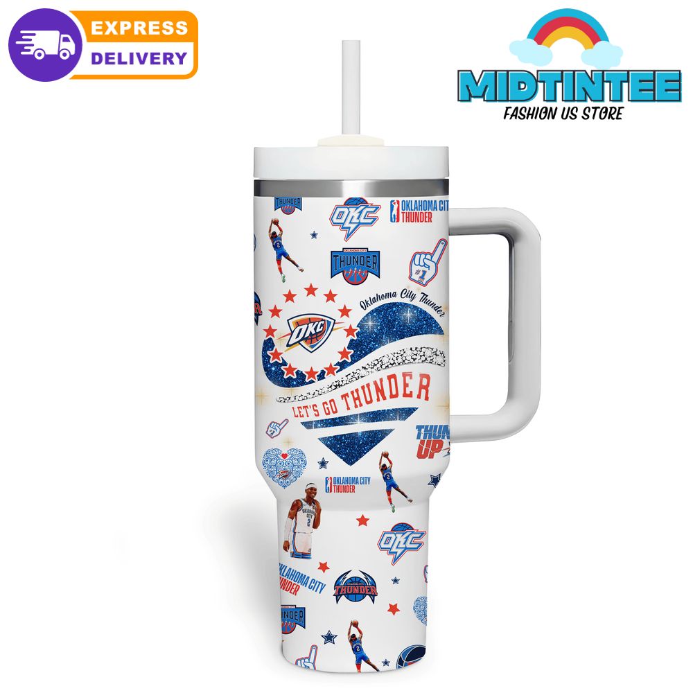 Oklahoma City Thunder Let’s Go Thunder 40oz Stanley Tumbler