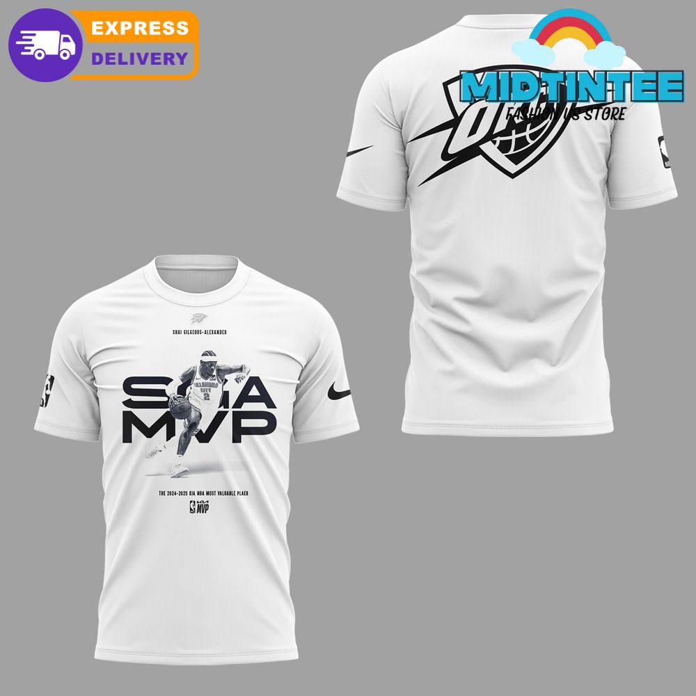 Oklahoma City Thunder Shai Gilgeous-Alexander NBA 2025 MVP Shirt