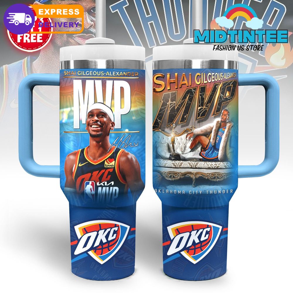 Oklahoma City Thunder Shai Gilgeous-Alexander NBA 2025 MVP Stanley Tumbler
