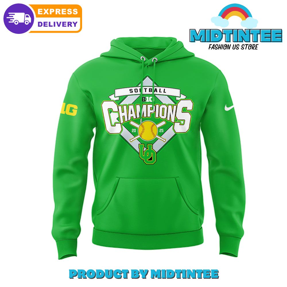 Oregon Ducks Softball x Big10 Champions 2025 Hoodie Set