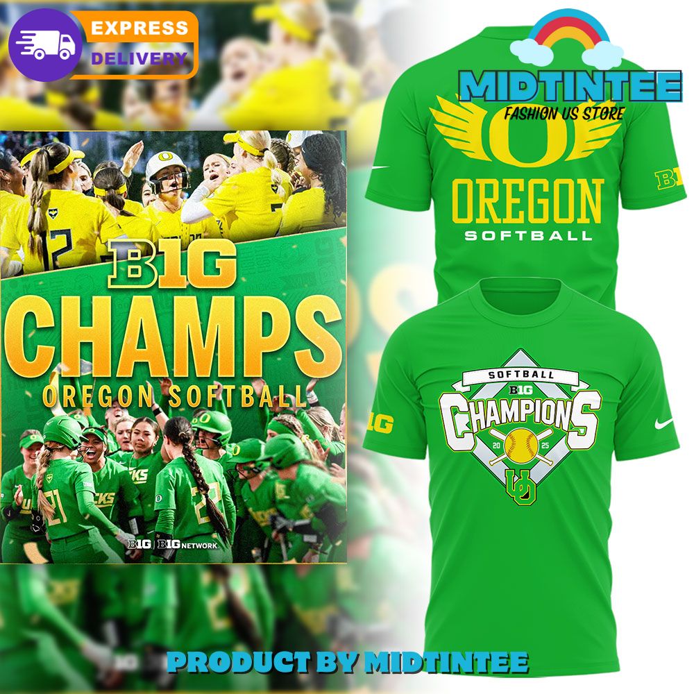 Oregon Ducks Softball x Big10 Champions 2025 Shirt