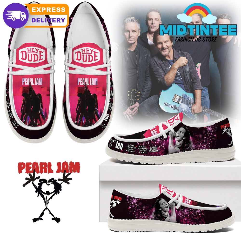 Pearl Jam Band Ten Album Limited Edition Loafer Shoes
