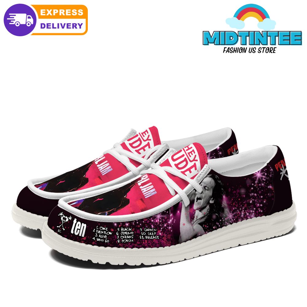 Pearl Jam Band Ten Album Limited Edition Loafer Shoes