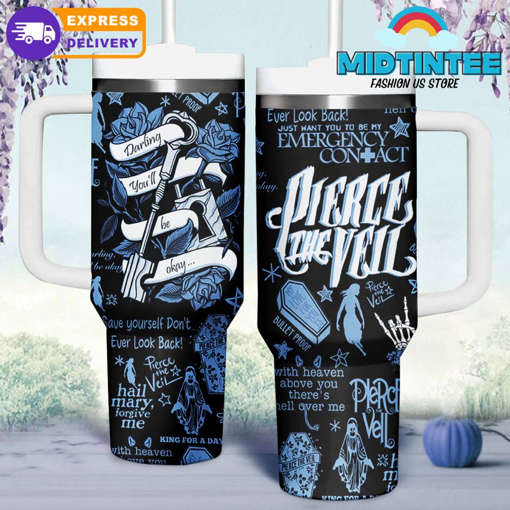 Pierce The Veil Stanley Tumbler Navy