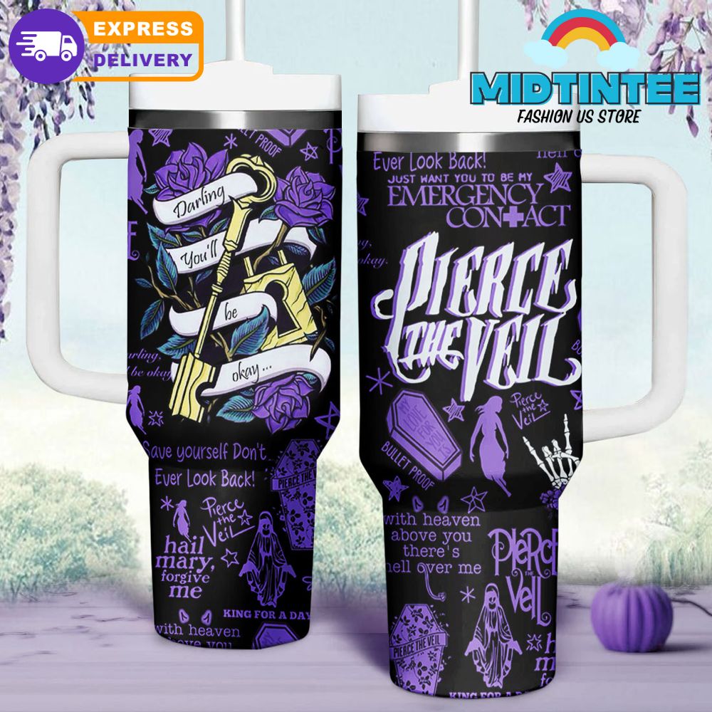 Pierce The Veil Stanley Tumbler Purple