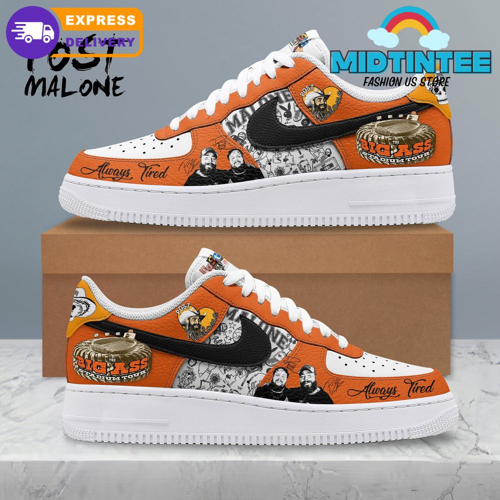 Post Malone Big Ass Stadium Tour 2025 Nike Air Force 1