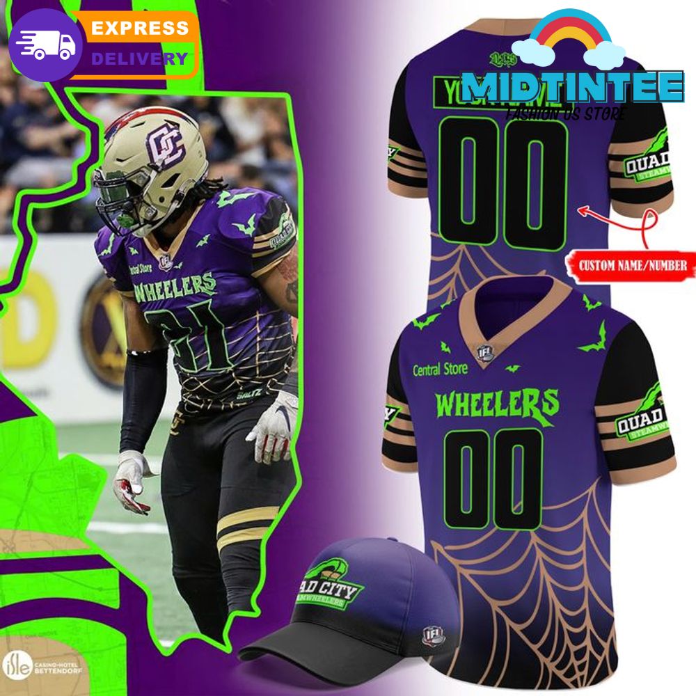 Quad City Steamwheelers Halloween Limited Edition Football Jersey 2025