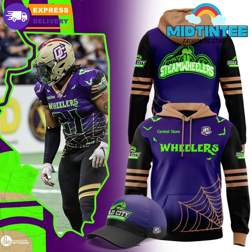 Quad City Steamwheelers Halloween Limited Edition Hoodie Set 2025
