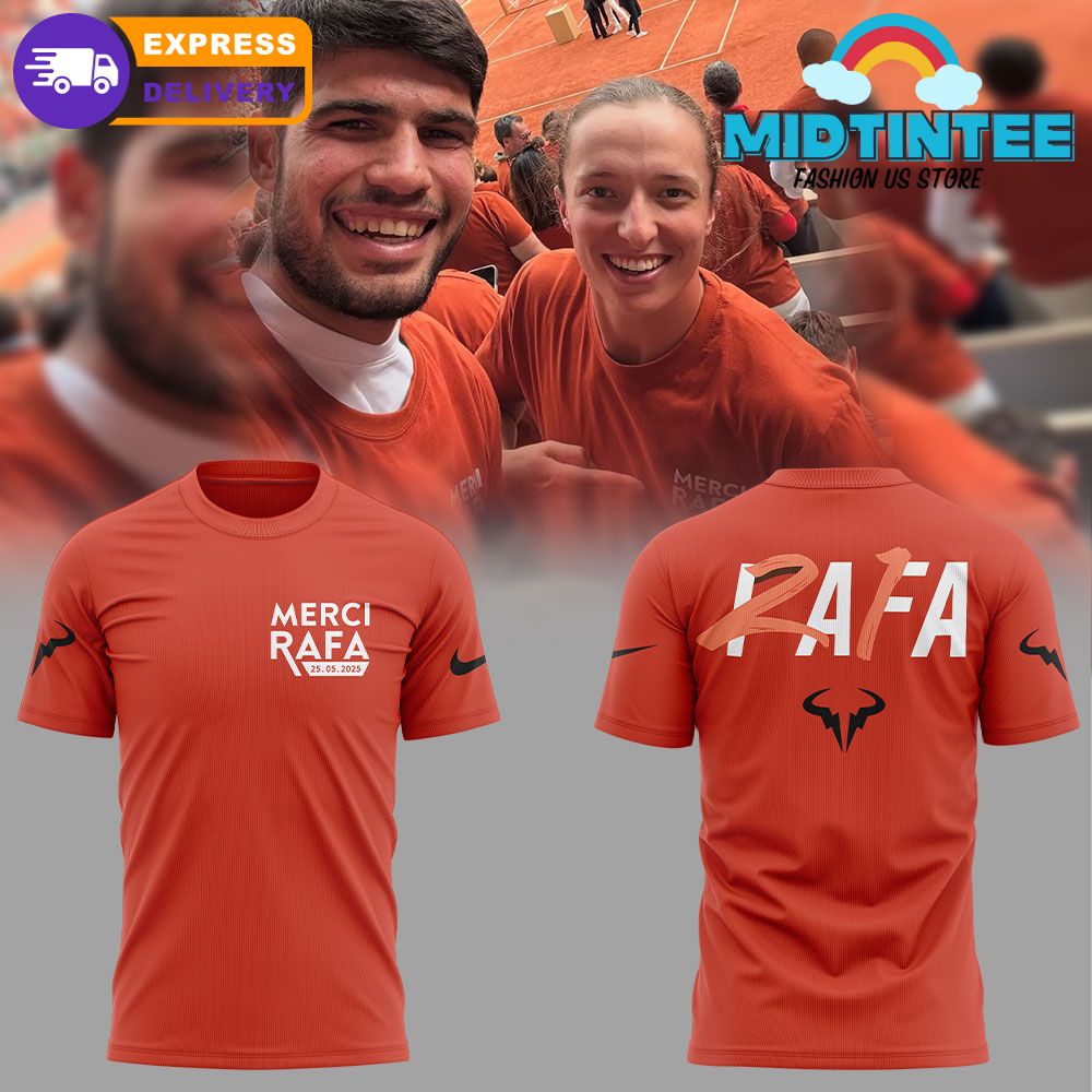 Rafa Nadal Roland Garros Tribute 2025 “Merci Rafa” Shirt
