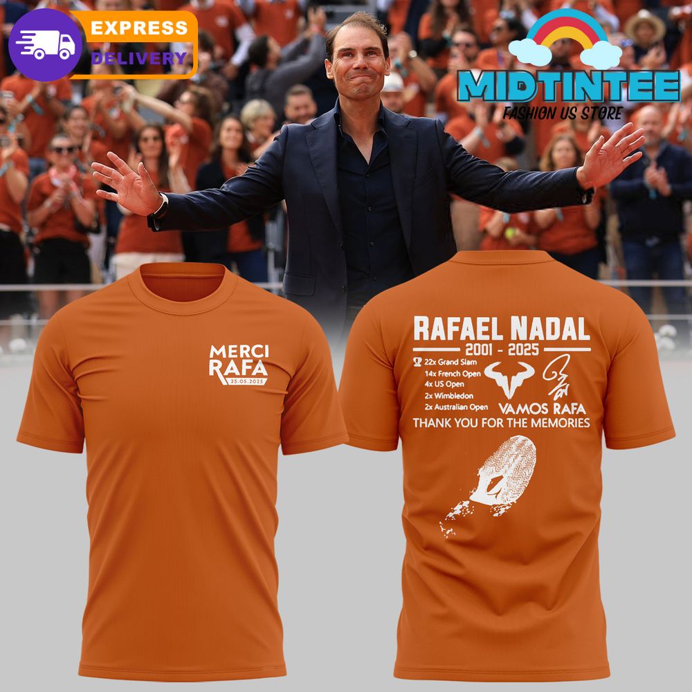 Rafael Nadal “Merci Rafa” Thank You For The Memories Shirt