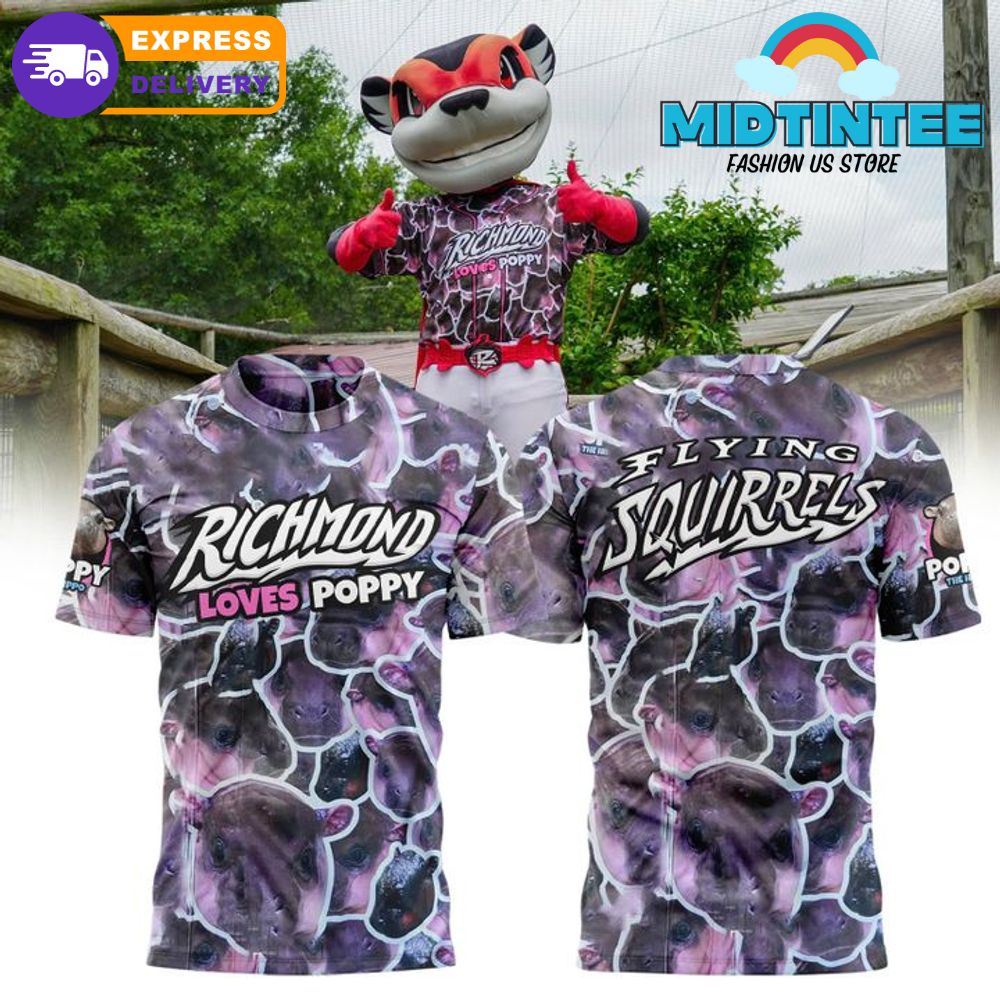 Richmond Flying Squirrels x Poppy Limited Edition Shirt