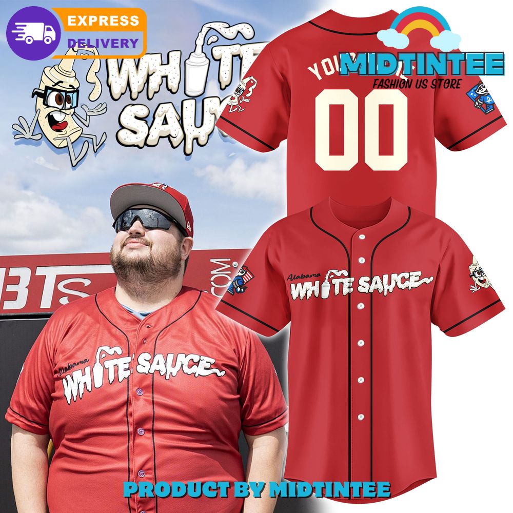 Rocket City Trash Pandas x Alabama White Sauce Baseball Jersey