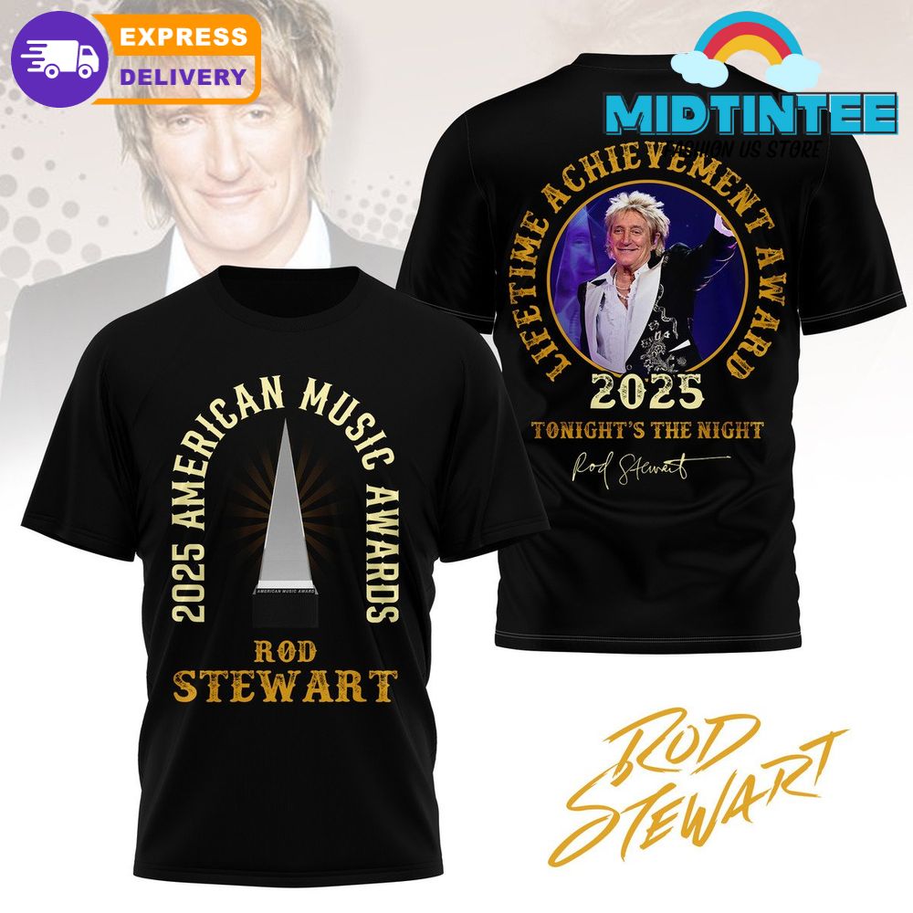 Rod Stewart 2025 American Music Awards Shirt