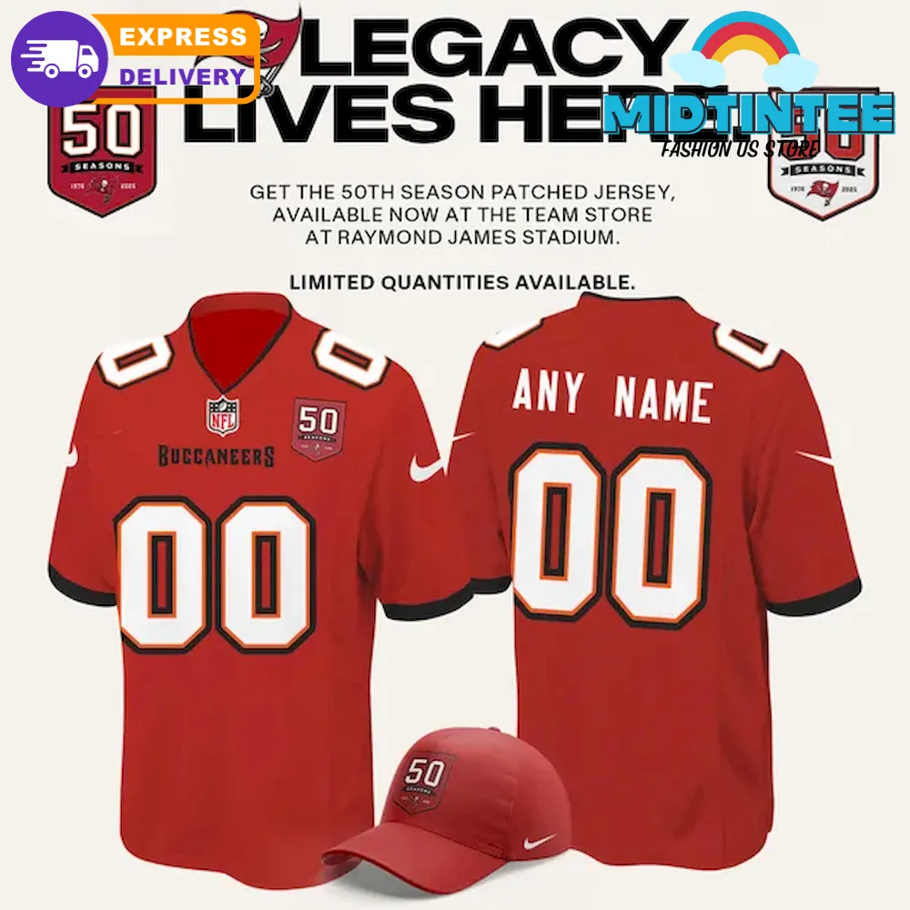 Tampa Bay Buccaneers Celebrate the legacy of 50 Seasons Football Jersey