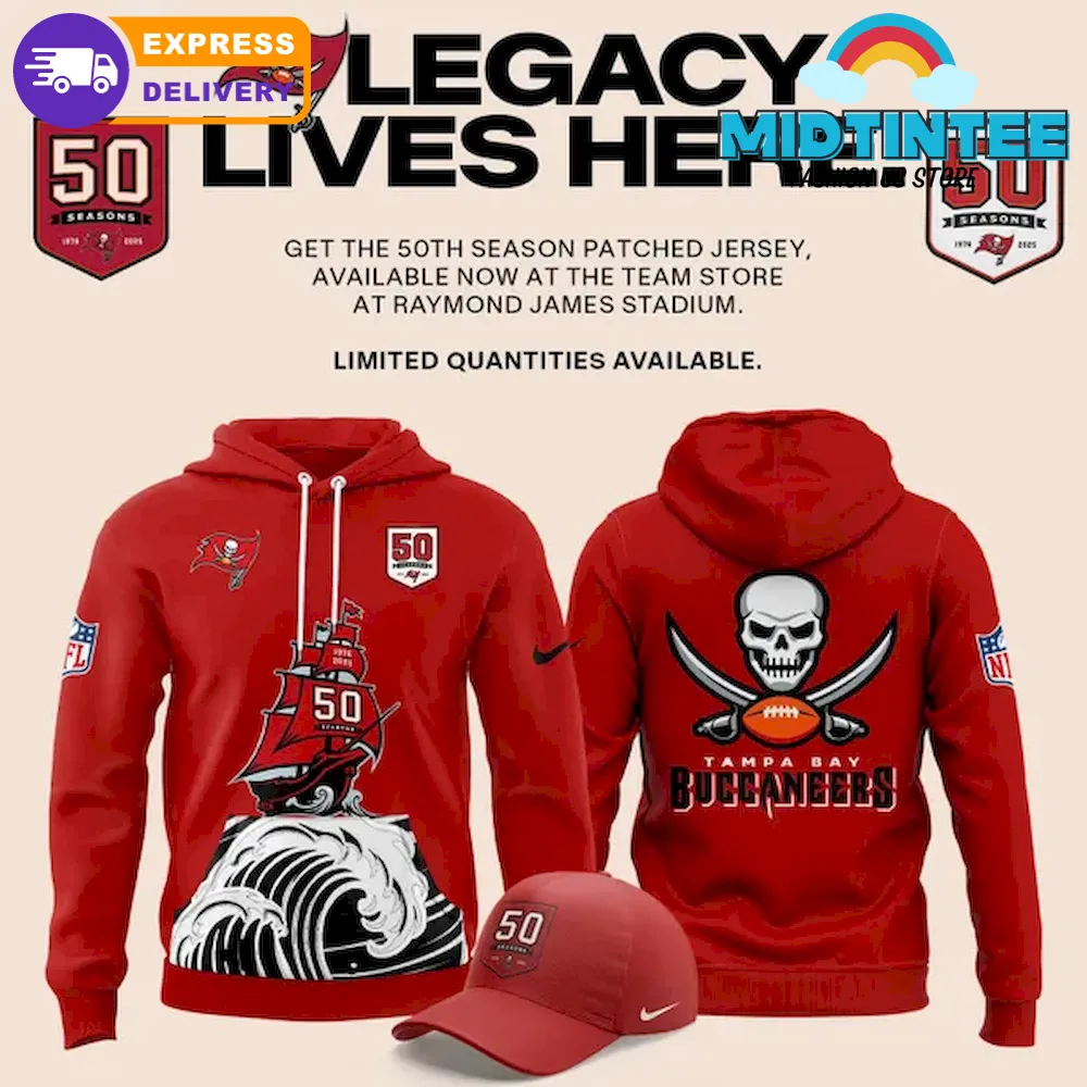 Tampa Bay Buccaneers Celebrate the legacy of 50 Seasons Hoodie Set
