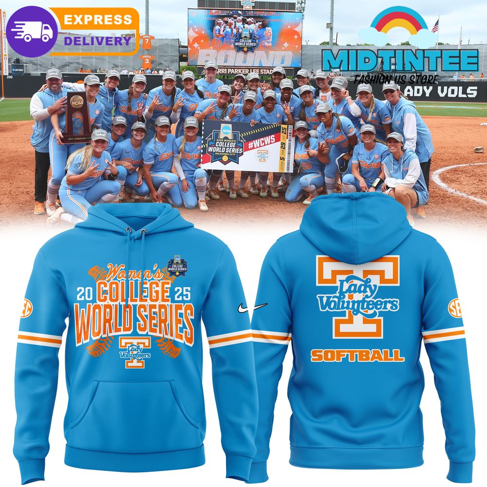 Tennessee Lady Vols 2025 NCAA Softball Women’s College World Series Hoodie Set