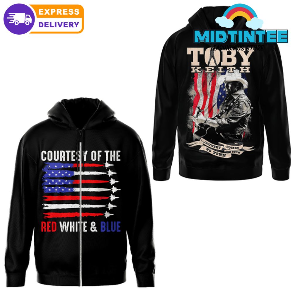 Toby Keith Courtesy of the Red White and Blue 2025 Hoodie