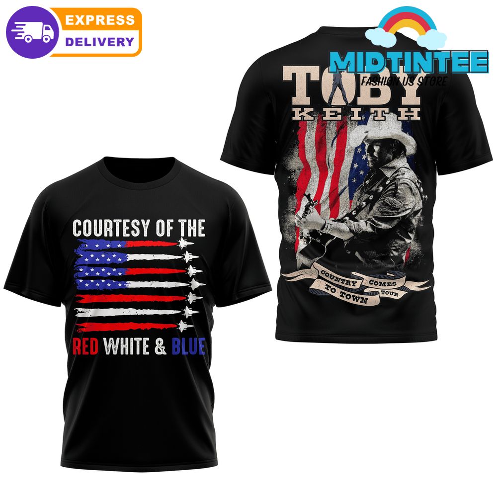Toby Keith Courtesy of the Red White and Blue 2025 Shirt