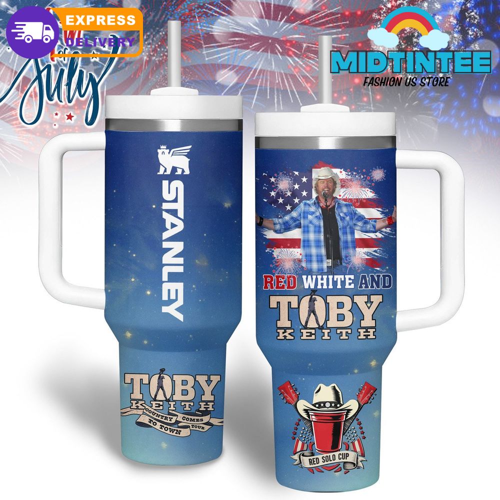 Toby Keith Happy Independence Day 2025 Stanley Tumbler