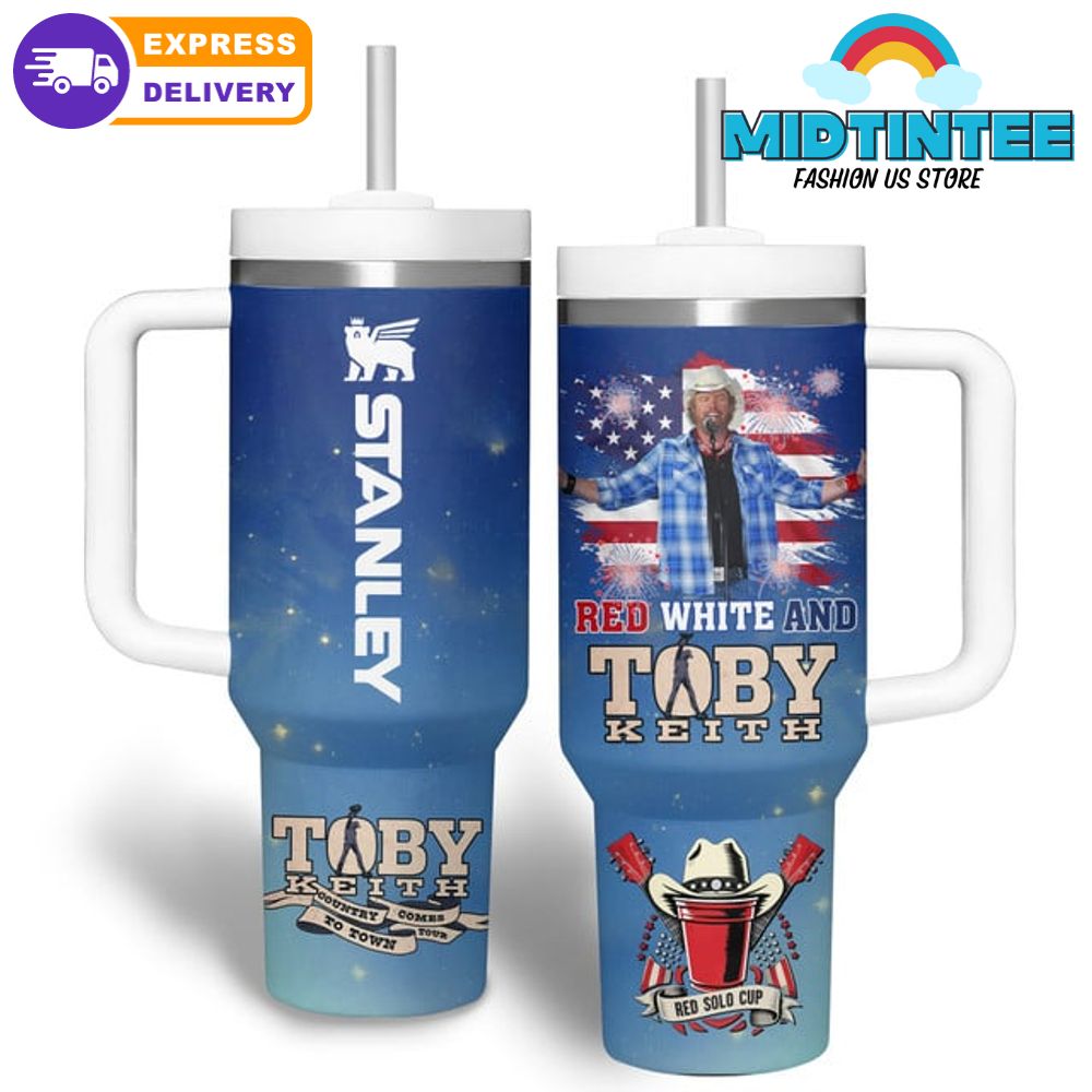 Toby Keith Happy Independence Day 2025 Stanley Tumbler
