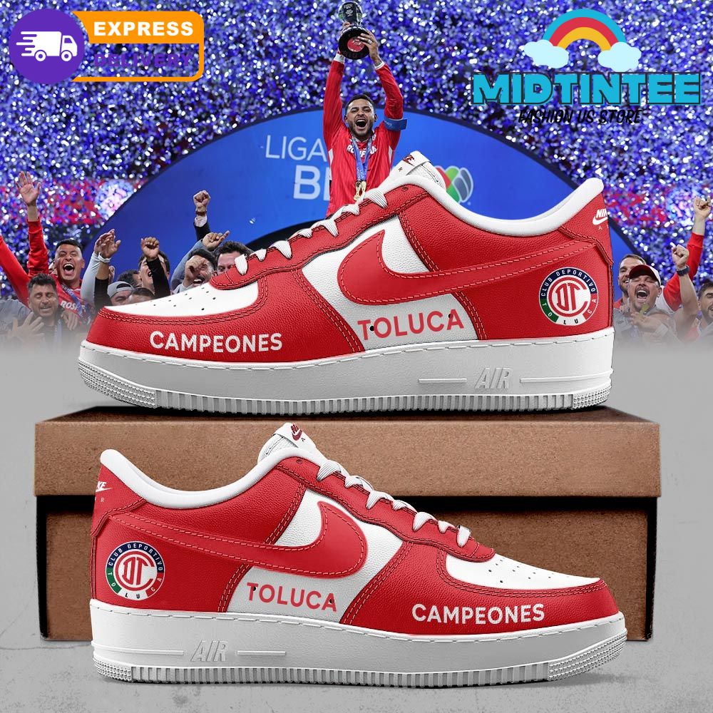 Toluca FC 2025 Clausura CAMPEONES Air Force 1 Sneakers