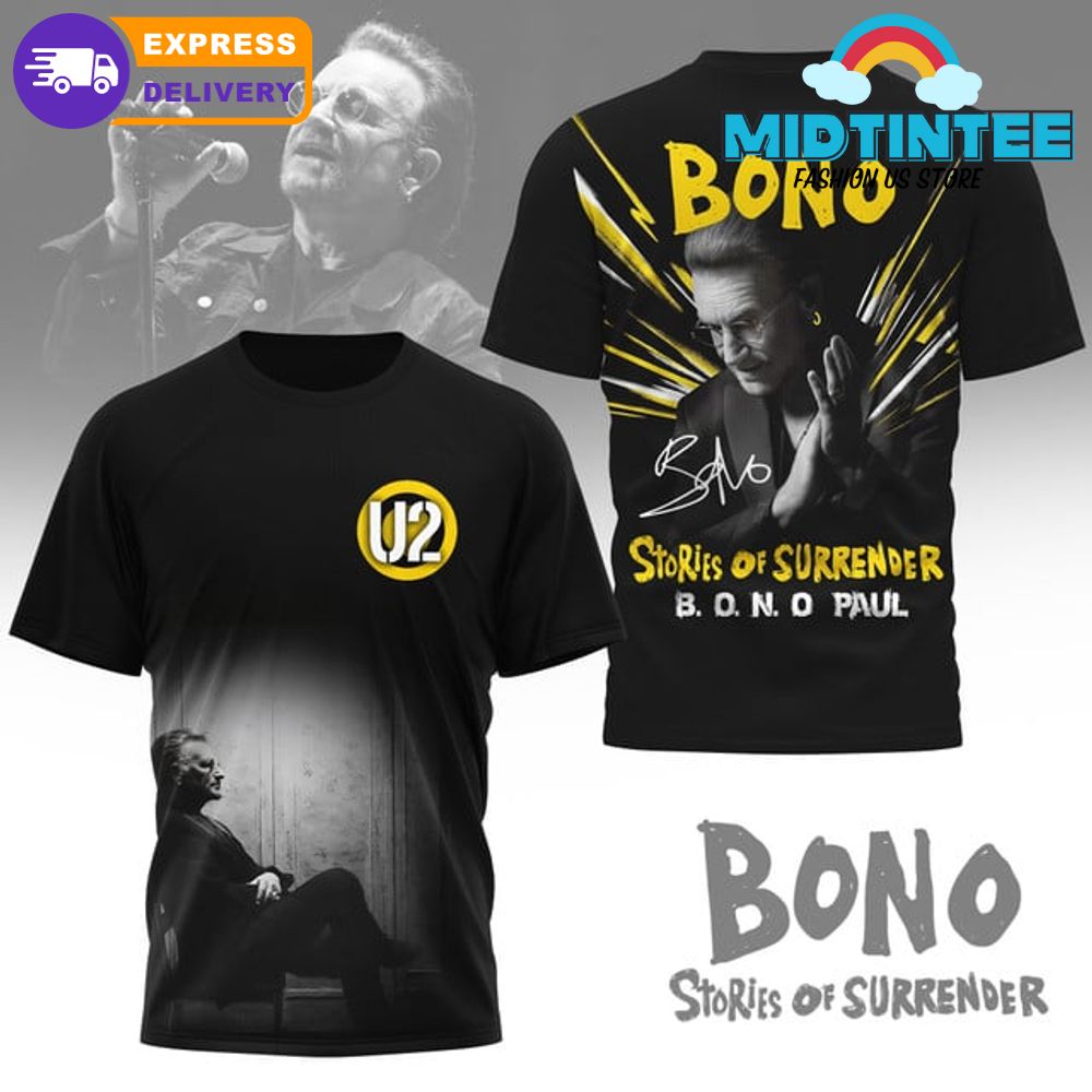 U2 Band Bono Stories of Surrender 2025 Shirt