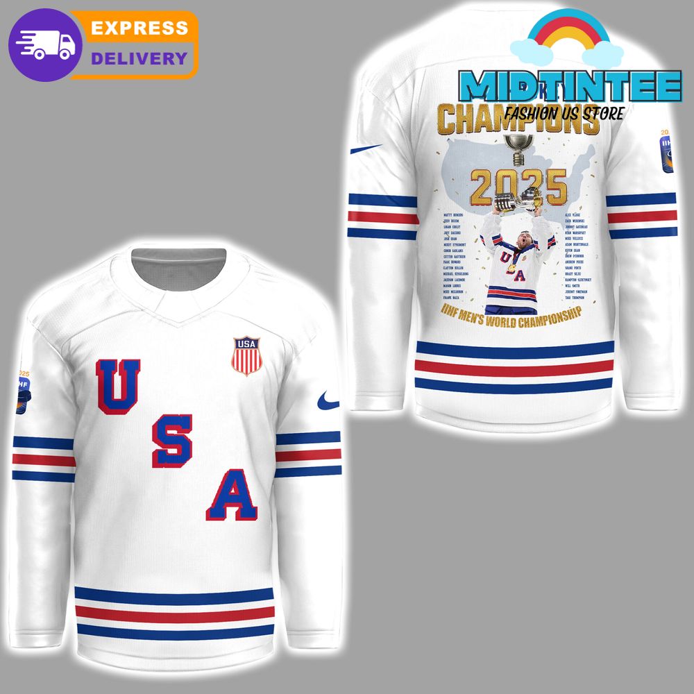 USA Hockey Champions 2025 IIHF World Championship Hockey Jersey
