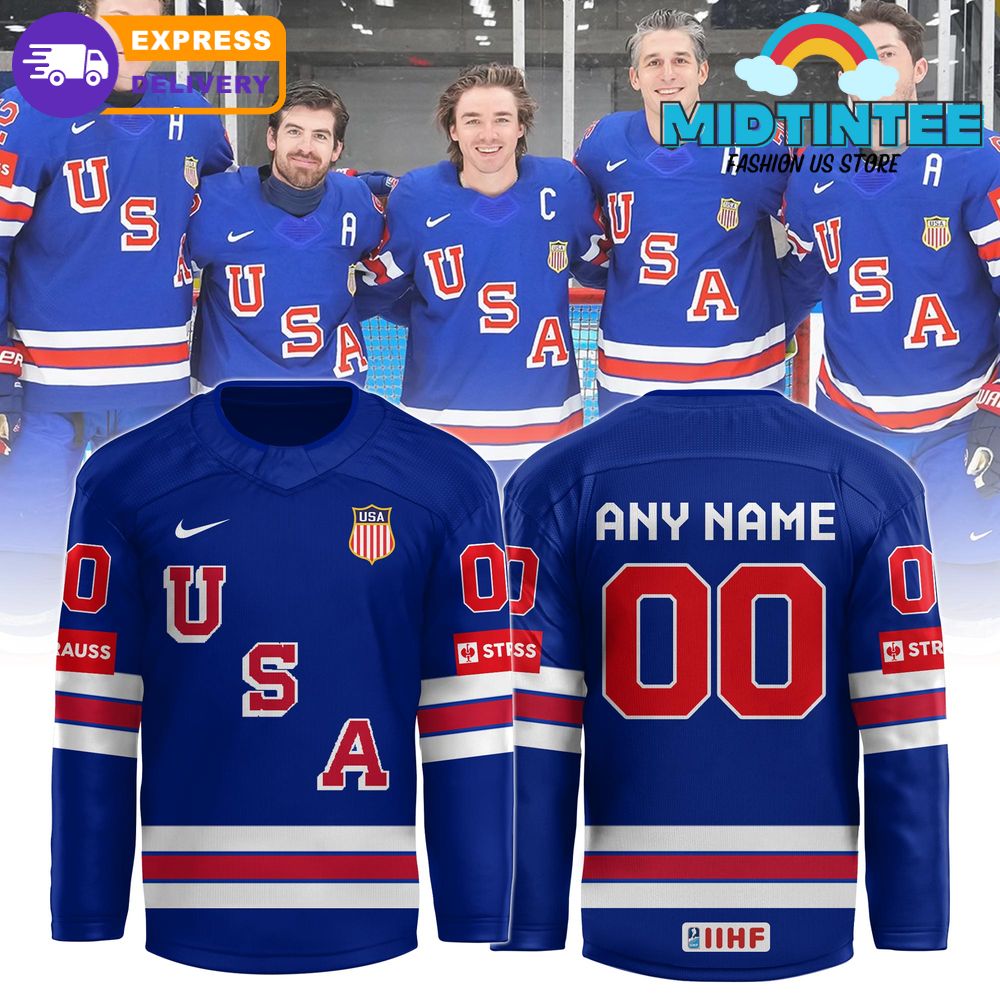 USA IIHF Ice Hockey World Championship Personalized Hockey Jersey 2025