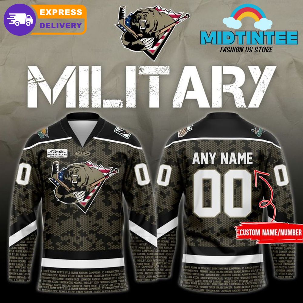 Utah Grizzlies x Military Memorial Day 2025 Hockey Jersey