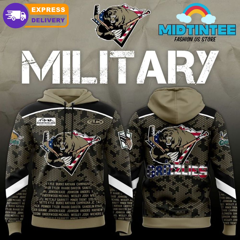 Utah Grizzlies x Military Memorial Day 2025 Hoodie Set