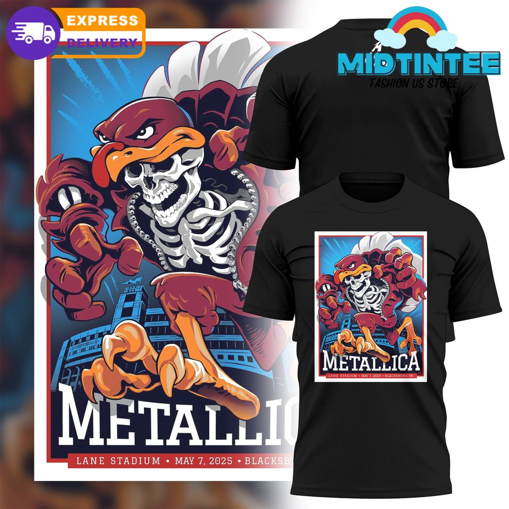 Virginia Tech x Metallica M72 World Tour 2025 Shirt