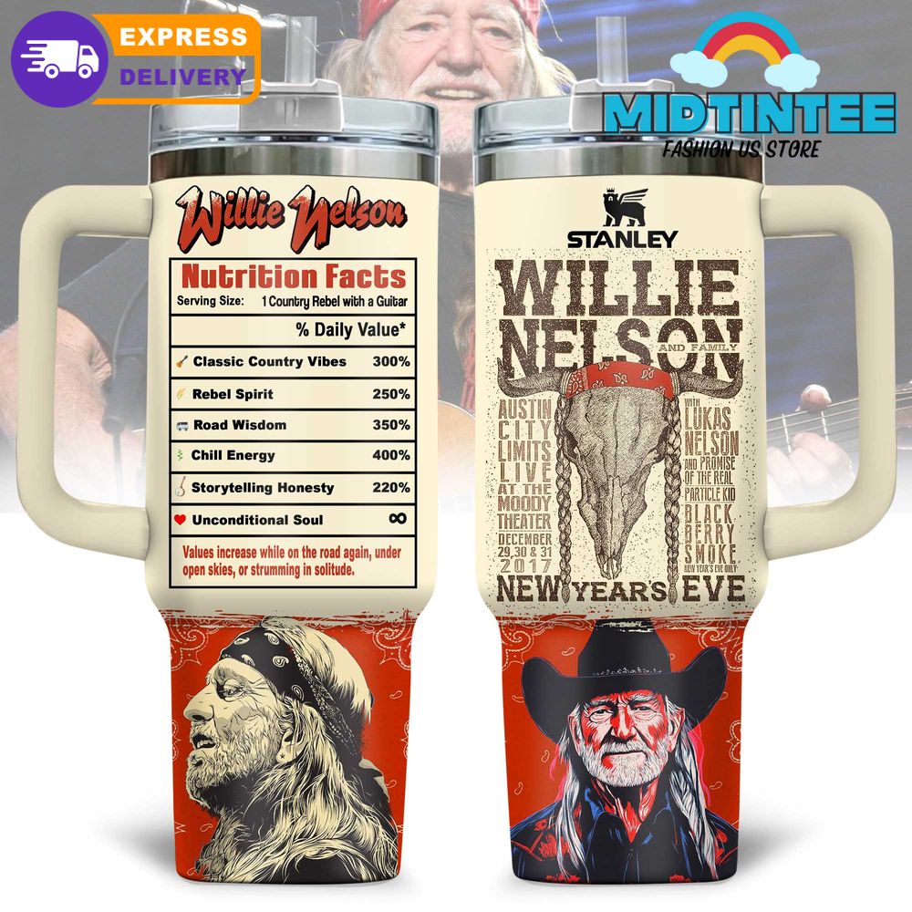 Willie Nelson New Years Eve Special Stanley Tumbler