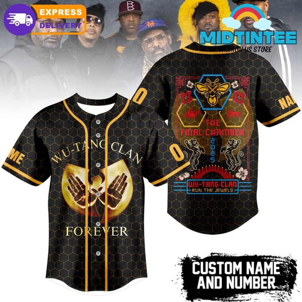 Wu-Tang Clan Forever The Final Chamber Tour 2025 Baseball Jersey